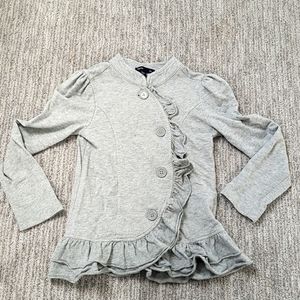 GAP ruffle sweatshirt/jacket